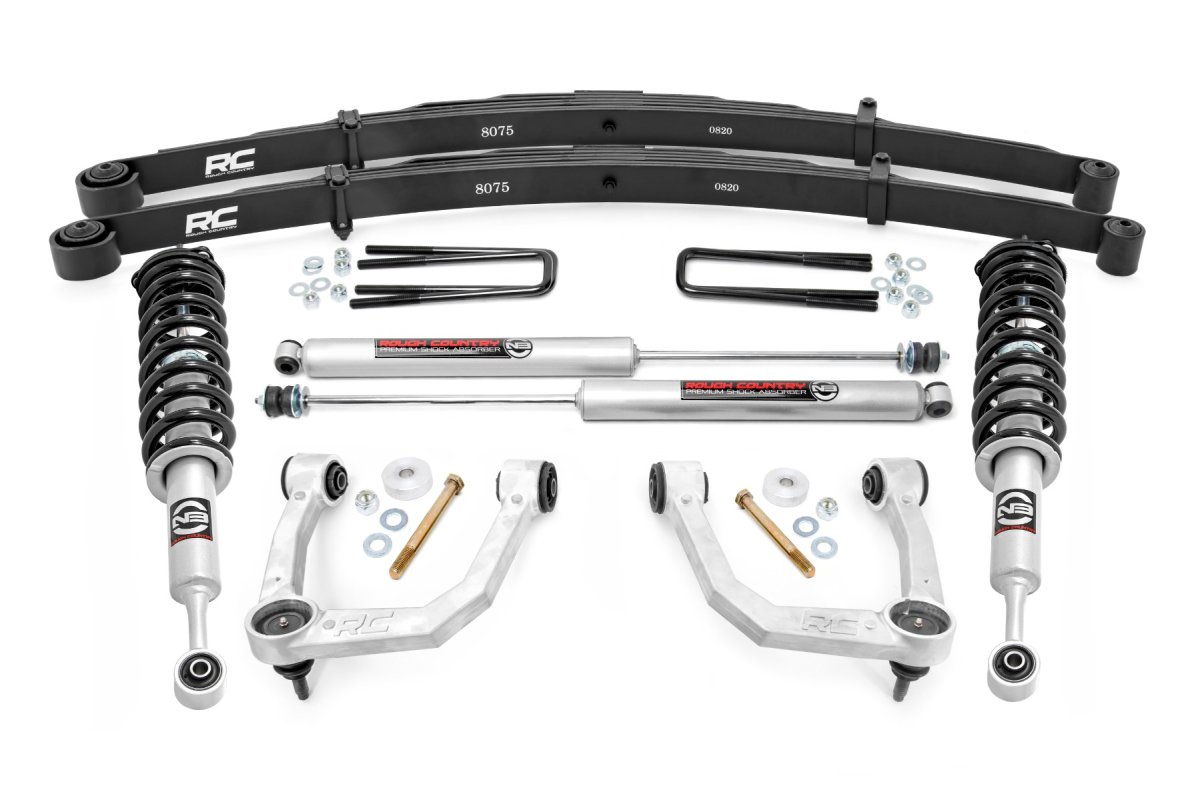 Toyota Tacoma Suspension Lift Kit - Rough Country - 3.5 Inch Lift Kit + UCA + N3 Struts - '05-'23